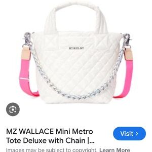 MZ wallace mini white tote